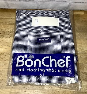 Chef Trousers BonChef Blue Check Style T005 Mens Classic Trousers W 40” Std L33” • £9.99