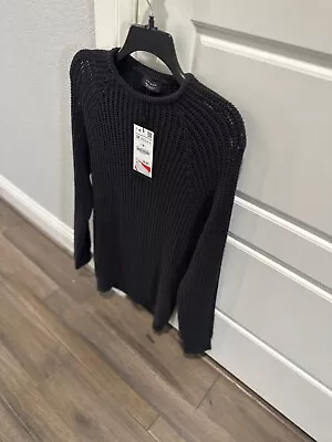 Zara Men Light Spring Sweater Black Size Medium Brand New  • $28.99