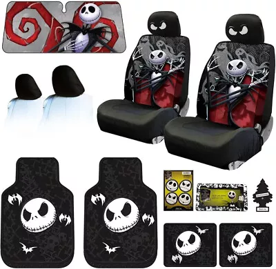 For Mercedes 14pc Jack Skellington Nightmare Before Christmas Car Seat Cover Set • $159.99