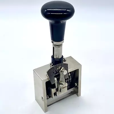 Vintage ECTAN 9-Digit Automatic NUMBERING MACHINE Stamp In Box Made In GERMANY • $75