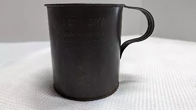 Unique/Vintage 1 Qt Mining Dry Measuring Cup  - PENNA Appr'd Serial No P-20 • $19.95
