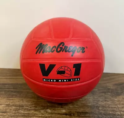 MacGregor Micro Mini Size Volleyball V-1 Red Sports Ball • $39.99