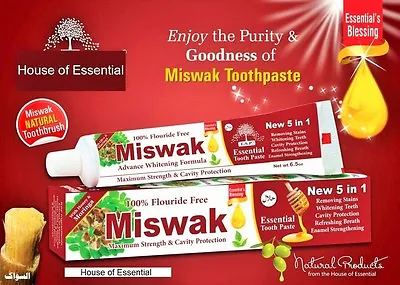 New 5 In 1 Miswak Essential Toothpaste Strength & Cavity Protection 2 Dozen • $49.99