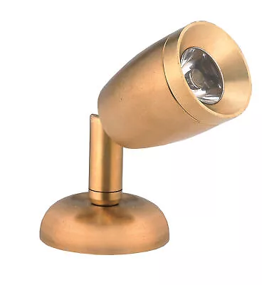 Pactrade Marine RV LED Swivel Reading Light Polished Brass Interior 80 LM 1.2W • $35.99