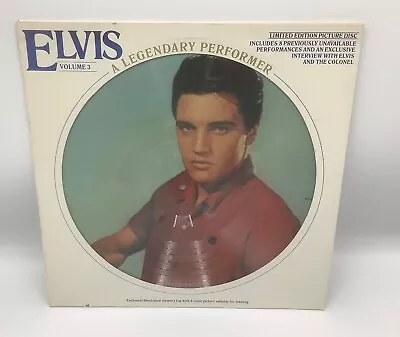 Elvis Presley-A Legendary Performer Volume 3-1978 12” 33rpm Picture Disc • $9.99