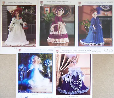 Bundle X 5  JACQUAY YAXLEY Knitting Patterns For 15  DOLLS CLOTHES • £7.50