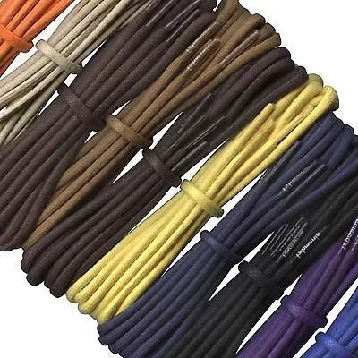 3mm Waxed Cotton Shoe / Boot Laces - Lengths 60cm To 240cm • £3.75