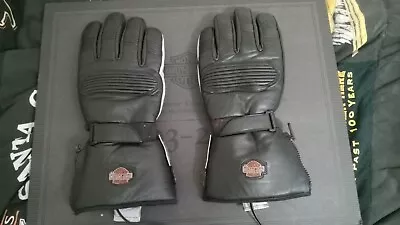 Harley Davidson Heated Black Motorcycle Gloves  • $75