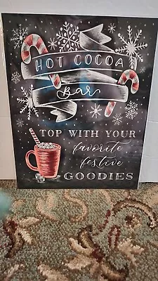 Hot Cocoa Bar Chalkboard 8  X 10  Print Unframed! • $10