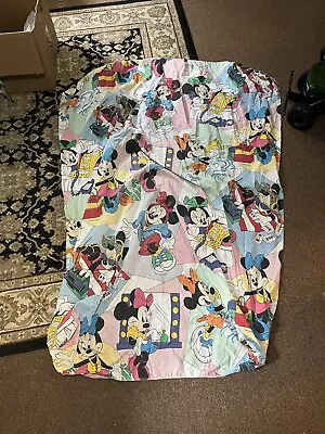 Vintage Pacific Walt Disney Minnie Mouse Twin Fitted Sheet USA • $30