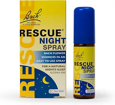 Nelson's Rescue Remedy Night Spray Flower Essences Natural Sleep For & Sleep • £12.69