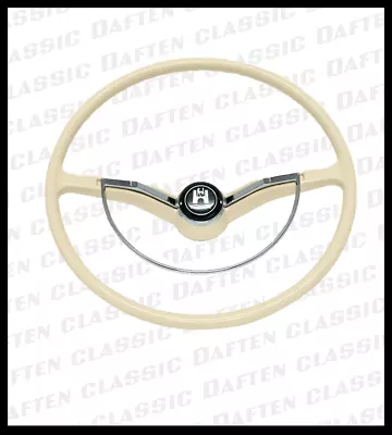 1971 VW Super Beetle Ivory Steering Wheel W/ Horn Assy Volkswagen 113415651A • $385