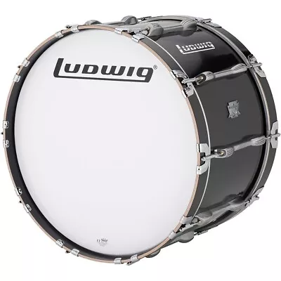 Ludwig Ultimate Marching Bass Drum - Black 18 In. LN • $593.11