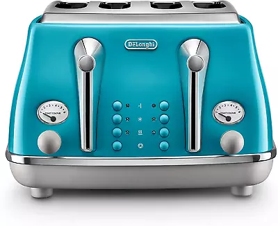 De'Longhi Icona Capitals 4 Slice Toaster Lisbon Azure CTOC4003AZ • $226.95