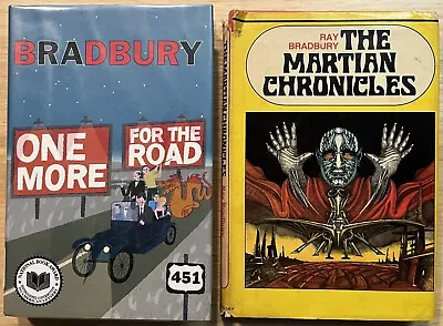 Lot Of 2 Ray Bradbury:  The Martian Chronicles ~ One More For The Road ~ HC • $19.99