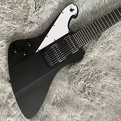 8 Strings Black Body Electric Guitar HH Pickups White Pick Guard Matte Body • $271.70