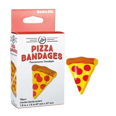 Pizza Pattern Self-Adhesive Fun Novelty Bandages 18pcs • $8.54