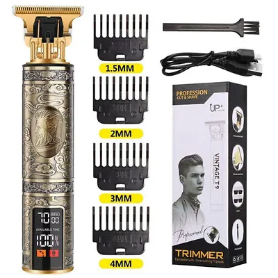 Professional Mens Hair Clippers Shaver Beard Trimmers Machine Cordless Electric • £10.94