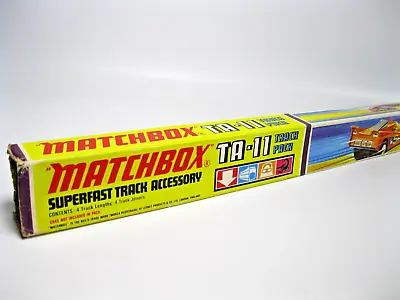 1970s Matchbox Superfast Track Accessory TA-11 Yellow Track Pack In Box - RARE • $24.95