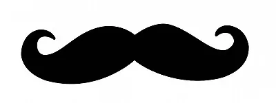 Mustache Decal Sticker For Wall Car Laptop Etc • $2.49