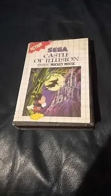 Castle Of Illusion Starring Mickey Mouse Sega Master System Cartridge • $44