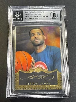 LEBRON JAMES 2016 UPPER DECK MASTER COLLECTION MASTERFUL PAINTING AUTO 1of1 • $6000