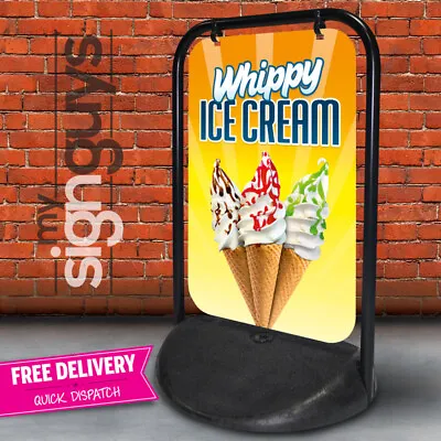 Whippy Ice Cream A Board Pavement Sign Aboard Cafe Catering Ices Swinger 2 • £105.99