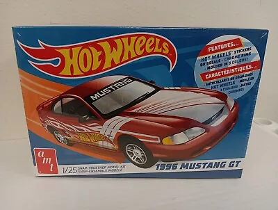 AMT 1298 1:25 Hot Wheels 1996 Ford Mustang GT Snap-Together Plastic Model Kit • $35.97