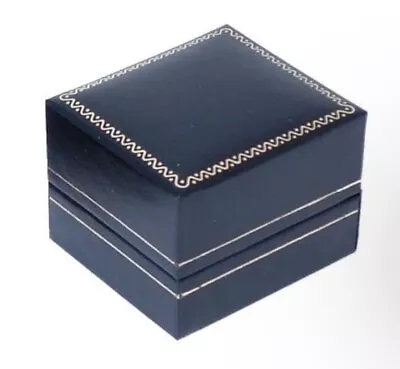 Single Door Deluxe Black Leatherette Ring Box • $5