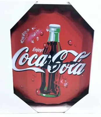 Coca Cola Bottle Cap Wall Clock Collectible Man Cave Bar Decoration - Brand New • $46.24