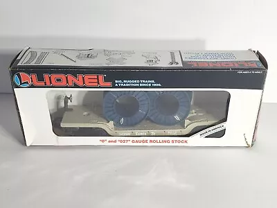 Lionel 6-16326 O Scale Santa Fe Depressed Flat With 2 Cable Reels With Box • $15.99