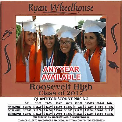 Personalized Graduation Picture Frames Custom Laser Engraved Class Of 2020 Gifts • $14