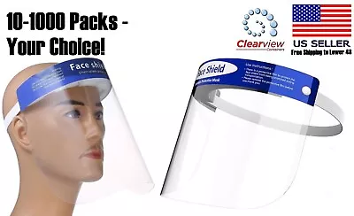 10-1000 Face Shield Reusable Washable Protective Cover Clear Mask Anti-Splash HD • $349.99