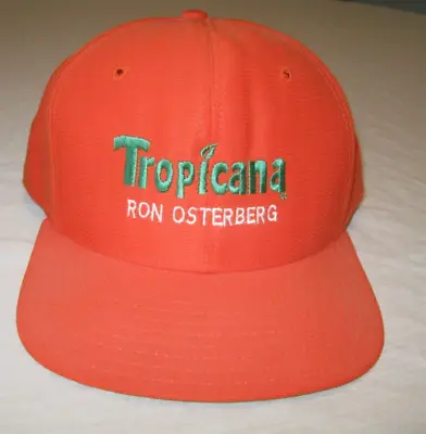 TROPICANA Orange Juice Vtg Hat Cap One Size Men's M/L Fruit Florida NEW ERA PRO • $24.99