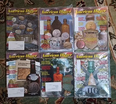 American Digger Magazine Lot Of 6 Vol 7 2011 Metal Detecting Treasure Hunting • $32.99