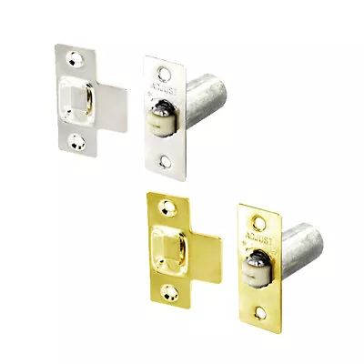 £3.80 • Buy Adjustable Roller Catch Brass Nickel Mortice Door Spring Ball Secure Latch