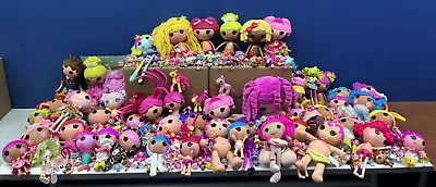 45 Lbs LOT Lalaloopsy Fashion Dolls Cute Button Eyes Large & Mini Toys Figures • $247.50