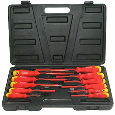 £14.95 • Buy 11pc Electricians Fully Insulated Screwdriver Set Tool Kit Electrical Diy Tools