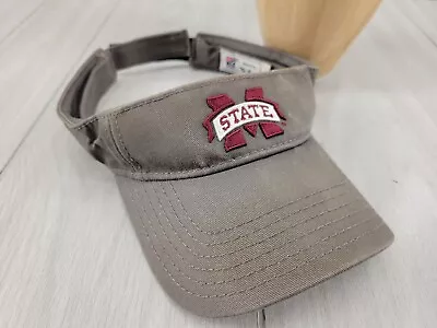 DISTRESSED Mississippi State The Game Embroidered Visor Gray • $12.74