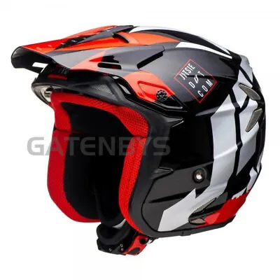 New JiTSiE HT2 FIBREGLASS Trials Helmet Size Large 60cm Red/Black For Gasgas • $155.52