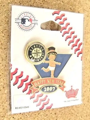 2007 Seattle Mariners Baby New Year's Lapel Pin MLB • $10