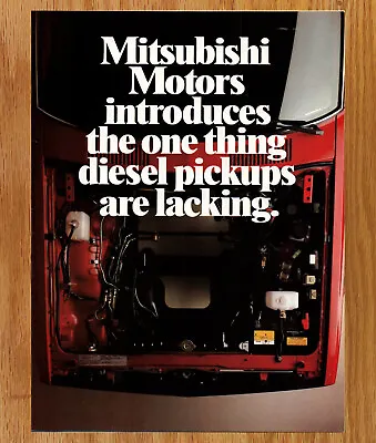 Mitsubishi Motor Diesel Engine Pickup Truck - Vtg Print Ads Ephemera Art 1983 • $12.99