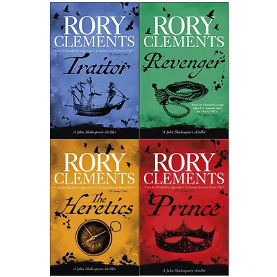 £44.99 • Buy Rory Clements John Shakespeare Series 4 Books Collection Set,Prince , The Hereti