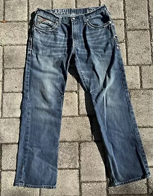 Ariat Jeans Men's 36x34 Blue M4 Low Rise Boot Cut  Work Jeans • $34.95