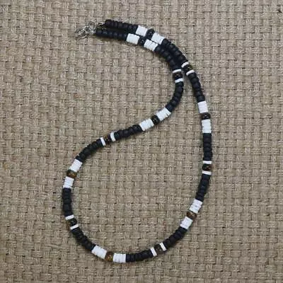 2023 Summer Beach Bohemia Surfer Necklace For Men Coconut Shell Beaded Necklace • $11.59