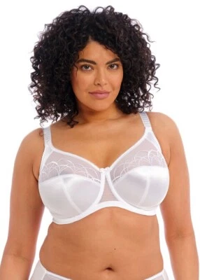£25 • Buy Elomi Cate Bra Full Cup Banded Underwired Bras Lingerie White 36J, 42JJ, 42K
