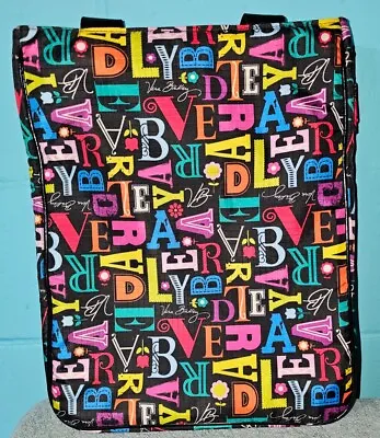 Vera Bradley Frill Laptop Travel Tote Bag From A To Vera Colorful • $39.99