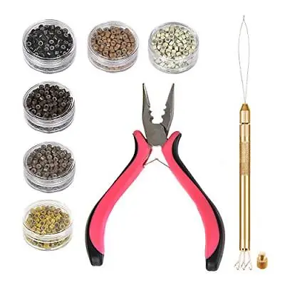 Microlinks Hair Extensions Kit Tool With 4 In 1 Metal Loop Threader Needle Hair  • $25.87