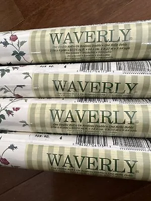 NEW 4 Db Rolls Waverly Wallpaper Covering 576341 Floral Cottagecore  Vine  VTG • $89