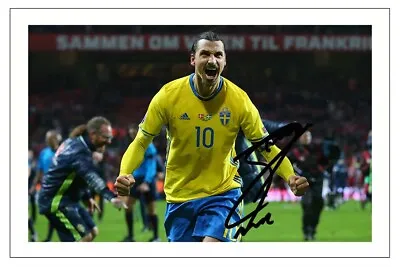 Zlatan Ibrahimovic Sweden Signed Autograph  Photo Print Soccer • £3.49